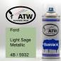 Preview: Ford, Light Sage Metallic, 4B / 5932: 400ml Sprühdose, von ATW Autoteile West.